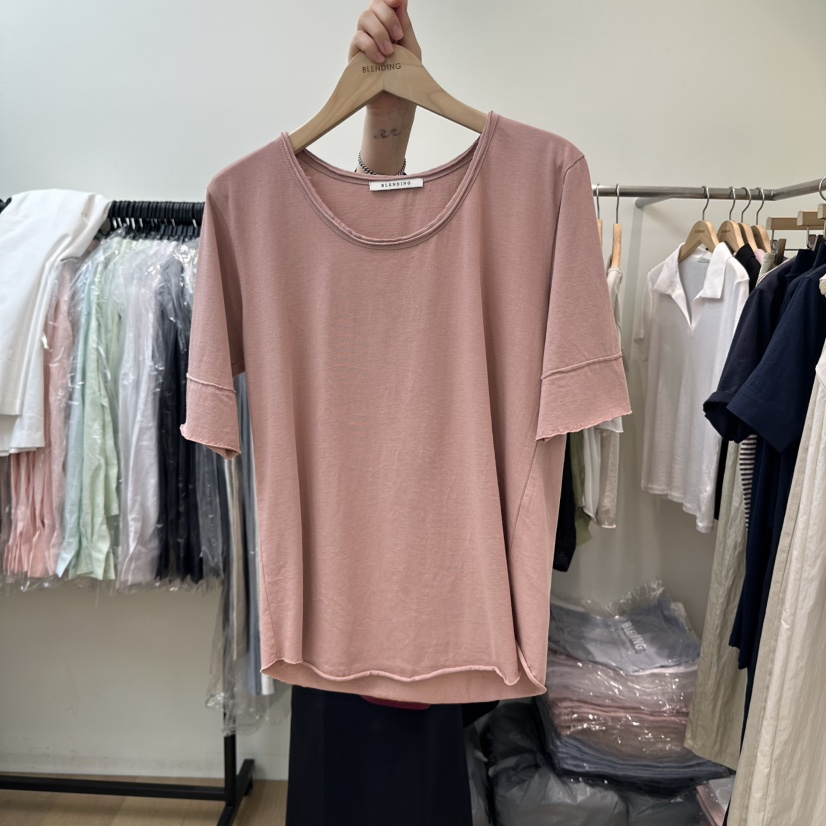 BLENDING-p韓國㊣直郵東大門代購女裝新款熱賣人氣25春夏T恤BLENDINGT恤圖色3