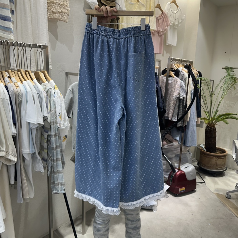 HIPTIQUE直郵韓國代購㊣女裝新品人氣時尚休閑牛仔褲荷葉邊HIPTIQUE牛仔褲