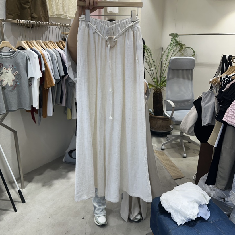 HIPTIQUE韓國直郵㊣女裝新品熱賣推薦25春夏休閑休閑褲含腰帶HIPTIQUE休閑褲