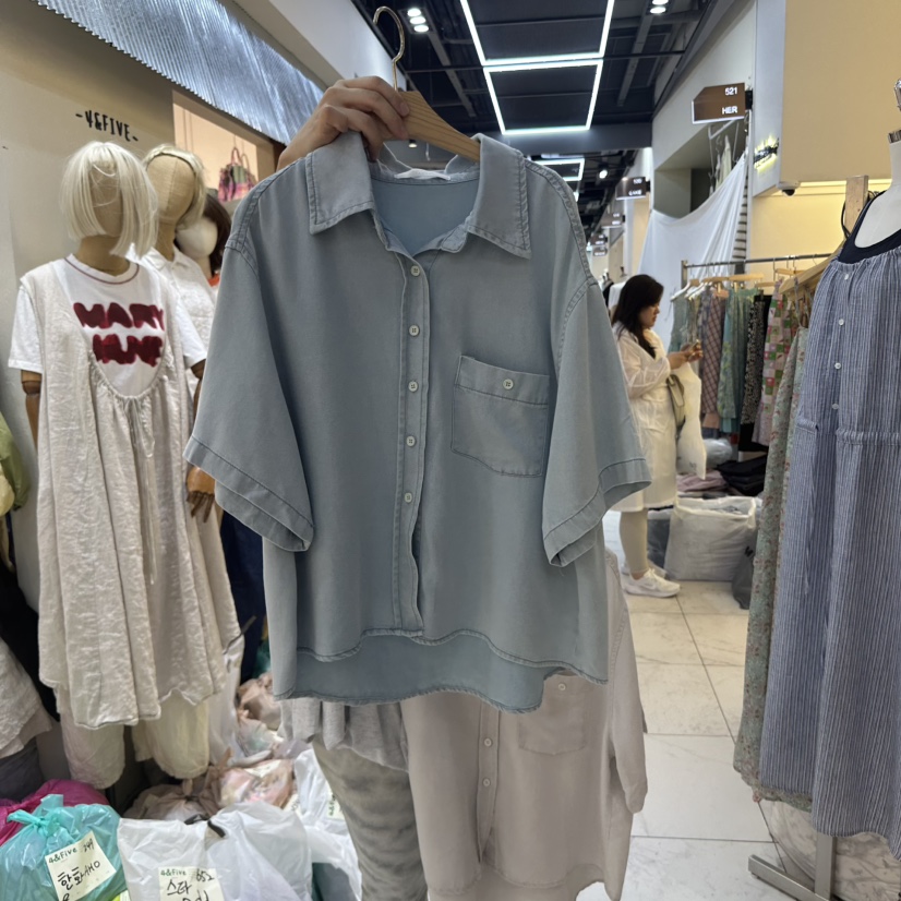 HIPTIQUE韓國直郵㊣東大門實拍女裝新款熱賣襯衫蕾絲衫柔軟HIPTIQUE襯衫/蕾絲衫