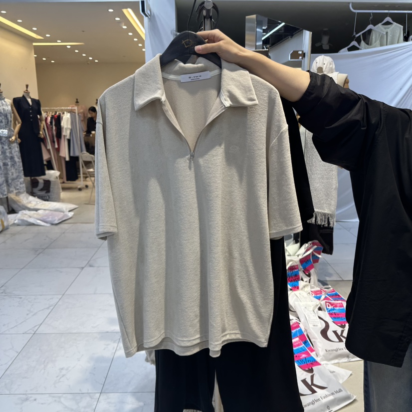 A2/D2直郵韓國代購㊣女裝新品熱賣人氣25春夏休閑時尚T恤刺繡A2/D2T恤圖色2