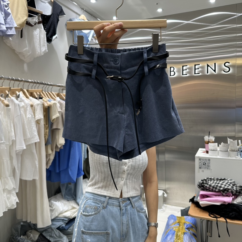 BEENS韓國直郵㊣女裝新款推薦熱賣25春夏時尚人氣休閑短褲BEENS短褲圖色3