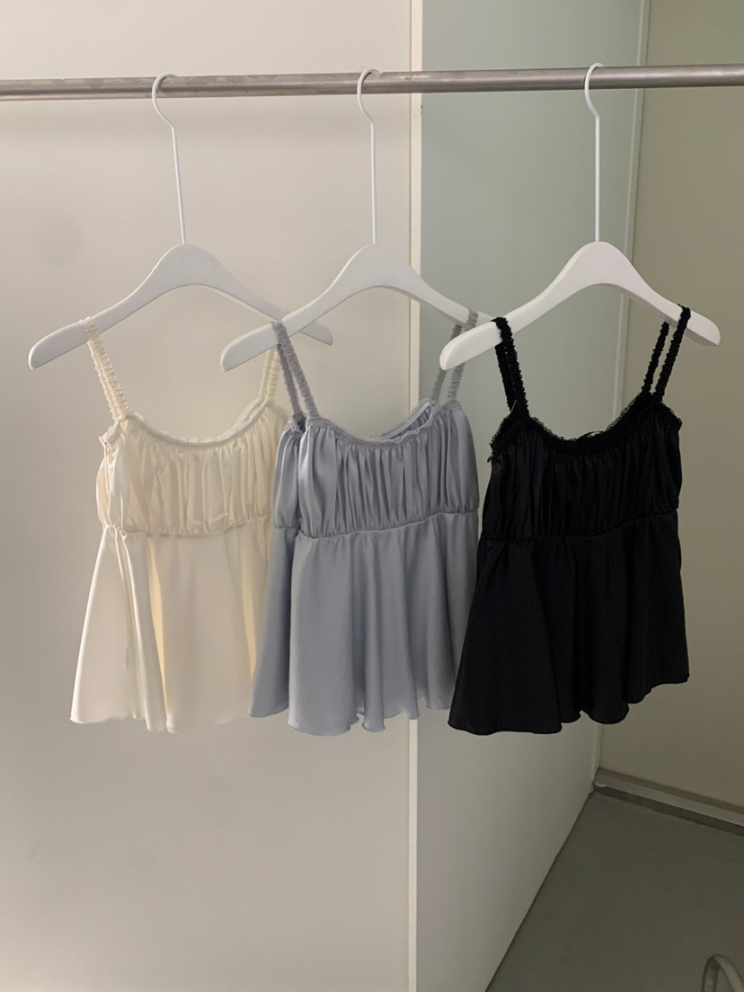 SHOP POSTER韓國直郵㊣東大門實拍女裝新品時尚熱賣吊帶背心SHOP_POSTER吊帶/背心