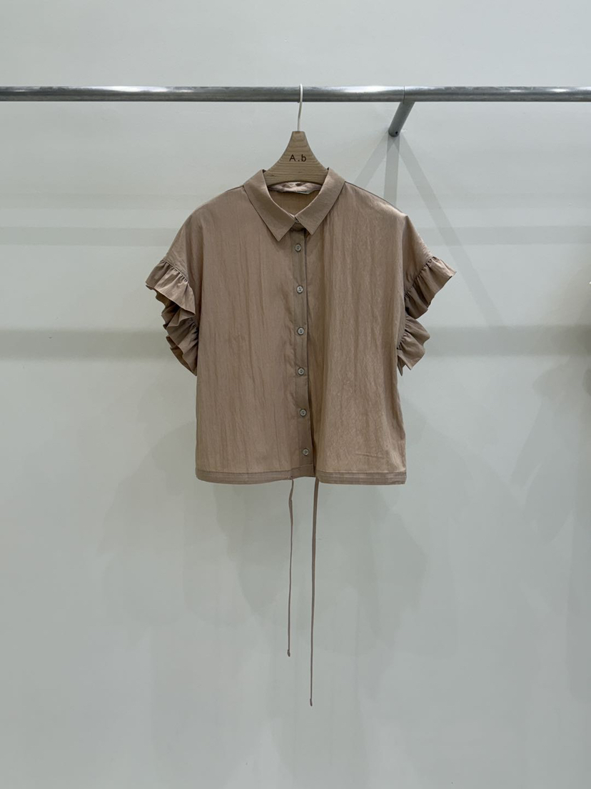 AUTUMN BEIGE-Q直郵韓國代購㊣女裝新品時尚25春夏襯衫蕾絲衫A.b/AUTUMN BEIGE襯衫/蕾絲衫