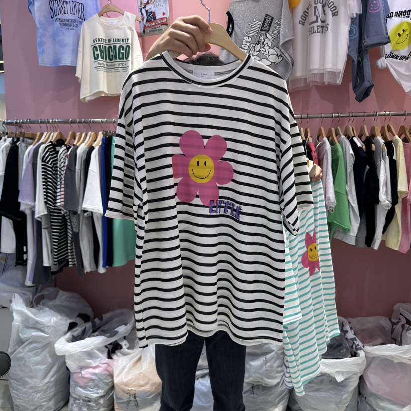 K STORY直郵韓國代購㊣女裝新品熱賣25春夏休閑推薦人氣T恤K STORYT恤圖色3