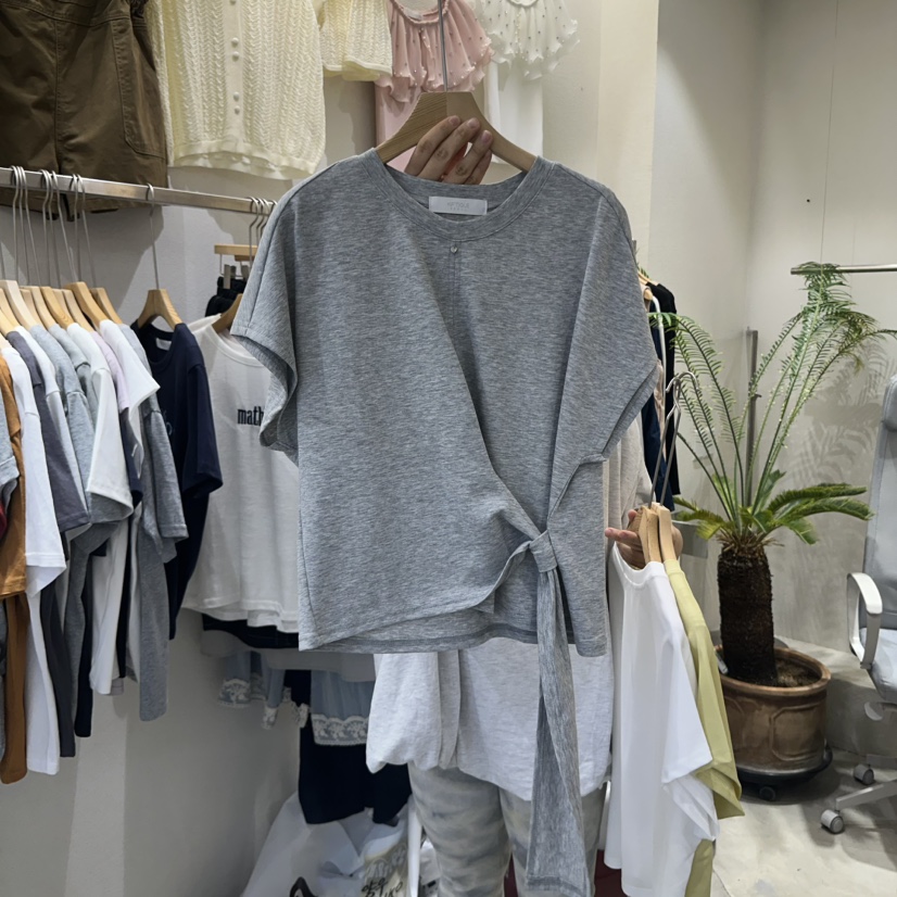 HIPTIQUE韓國直郵㊣東大門實拍女裝新款時尚25春夏人氣推薦T恤HIPTIQUET恤圖色2