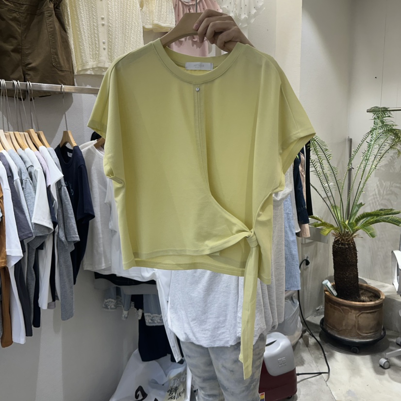 HIPTIQUE韓國直郵㊣東大門實拍女裝新款時尚25春夏人氣推薦T恤HIPTIQUET恤圖色3