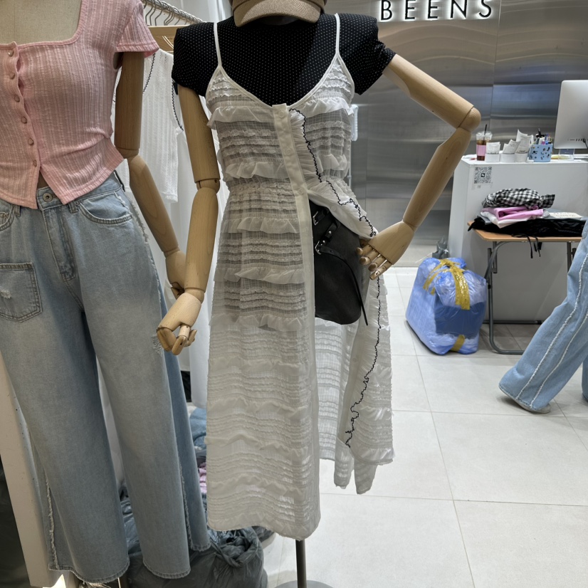 BEENS韓國直郵㊣女裝新品推薦時尚休閑熱賣人氣25春夏連衣裙BEENS連衣裙