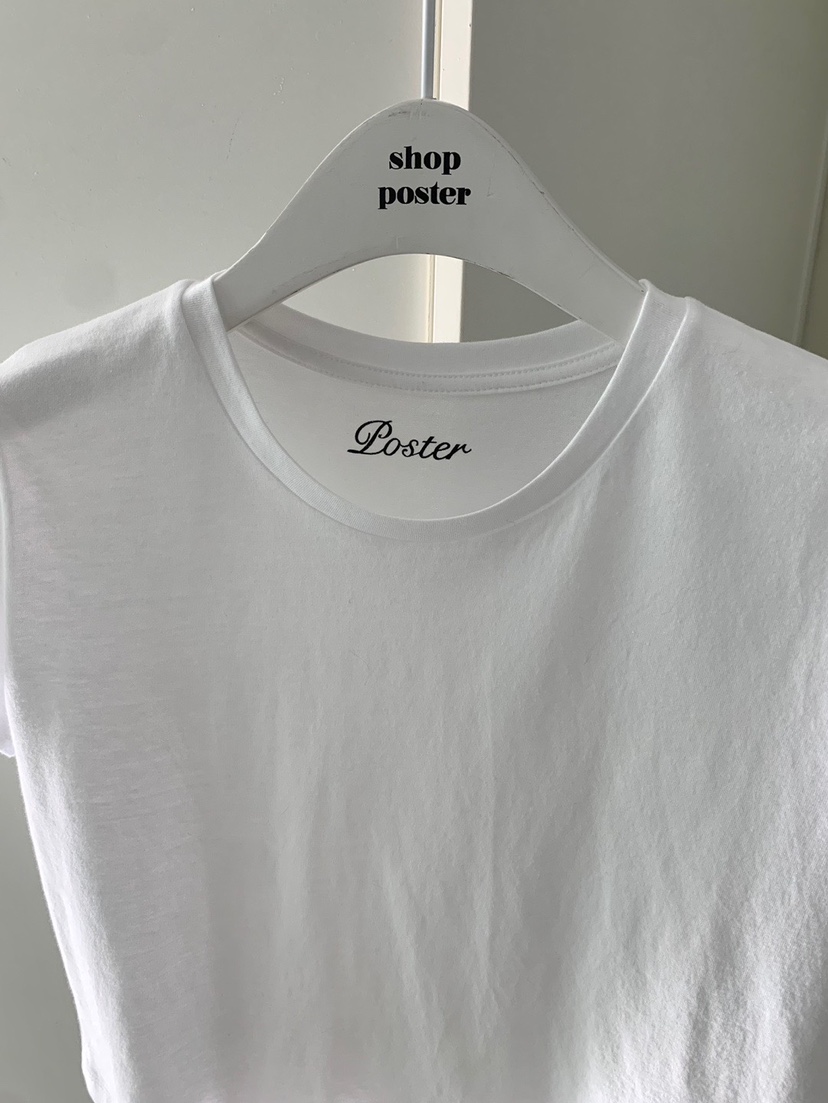 SHOP POSTER韓國直郵㊣東大門實拍女裝新品25春夏休閑T恤短款SHOP_POSTERT恤