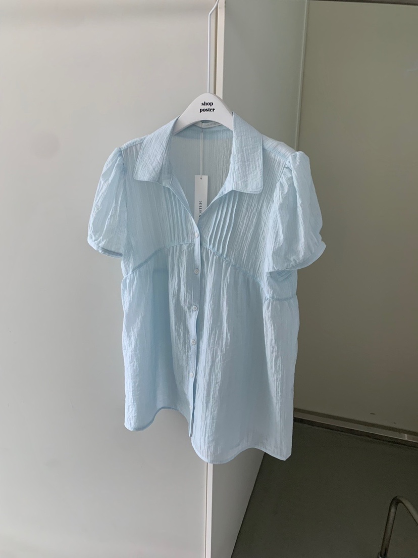 SHOP POSTER韓國直郵㊣女裝新品25春夏人氣休閑襯衫蕾絲衫SHOP_POSTER襯衫/蕾絲衫圖色3