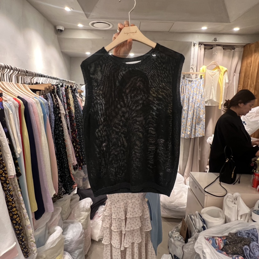 LOGROAD直郵韓國代購㊣女裝新品時尚休閑熱賣25春夏吊帶背心亞麻LOG ROAD吊帶/背心圖色3