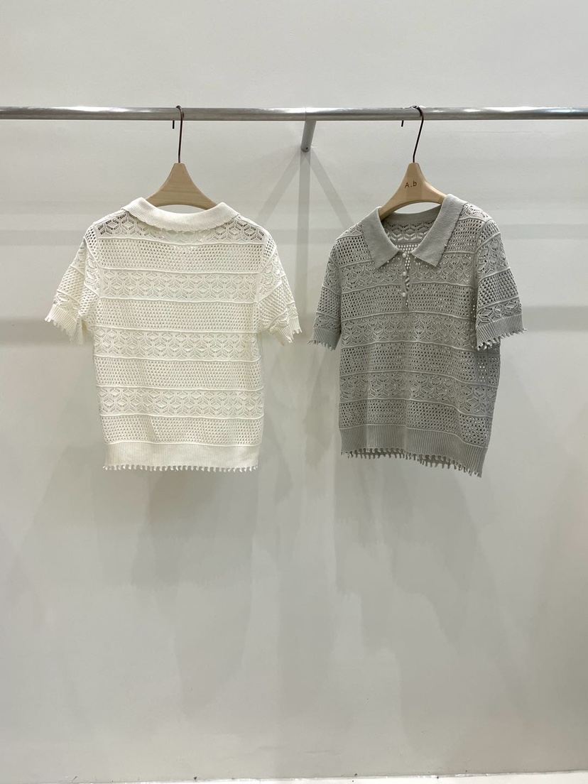 AUTUMN BEIGE-Q韓國直郵㊣東大門實拍女裝新款25春夏針織衫A.b/AUTUMN BEIGE針織衫