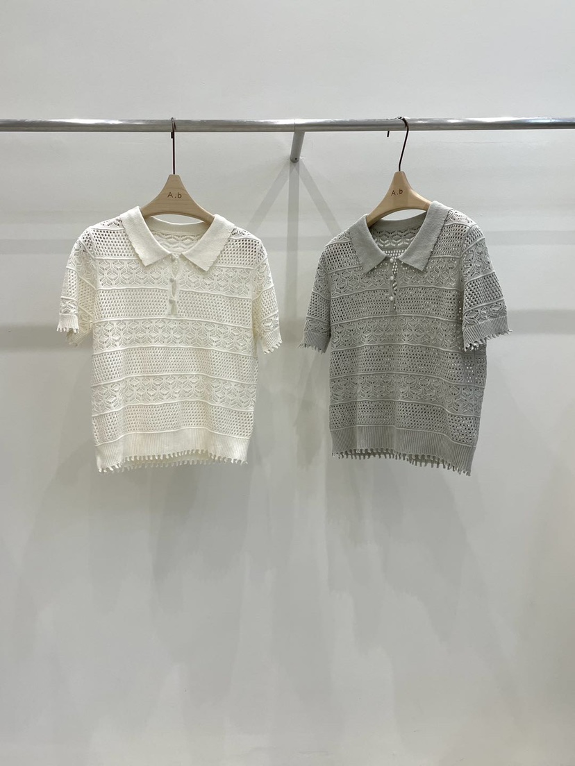 AUTUMN BEIGE-Q韓國直郵㊣東大門實拍女裝新款25春夏針織衫A.b/AUTUMN BEIGE針織衫