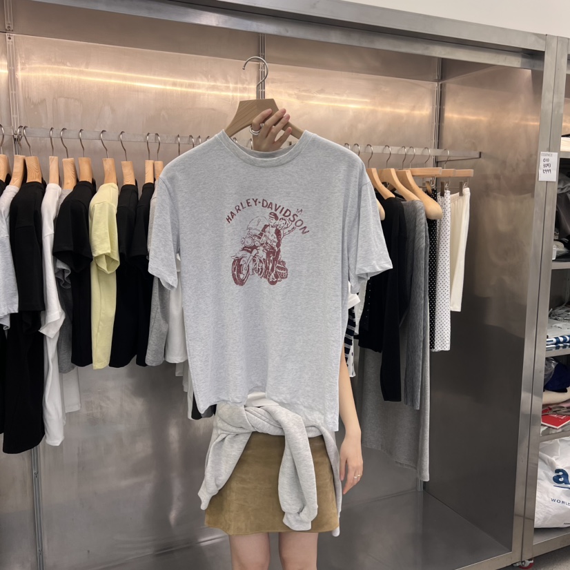 ESSENCE韓國㊣直郵東大門代購女裝新品25春夏人氣熱賣休閑T恤ESSENCET恤圖色2