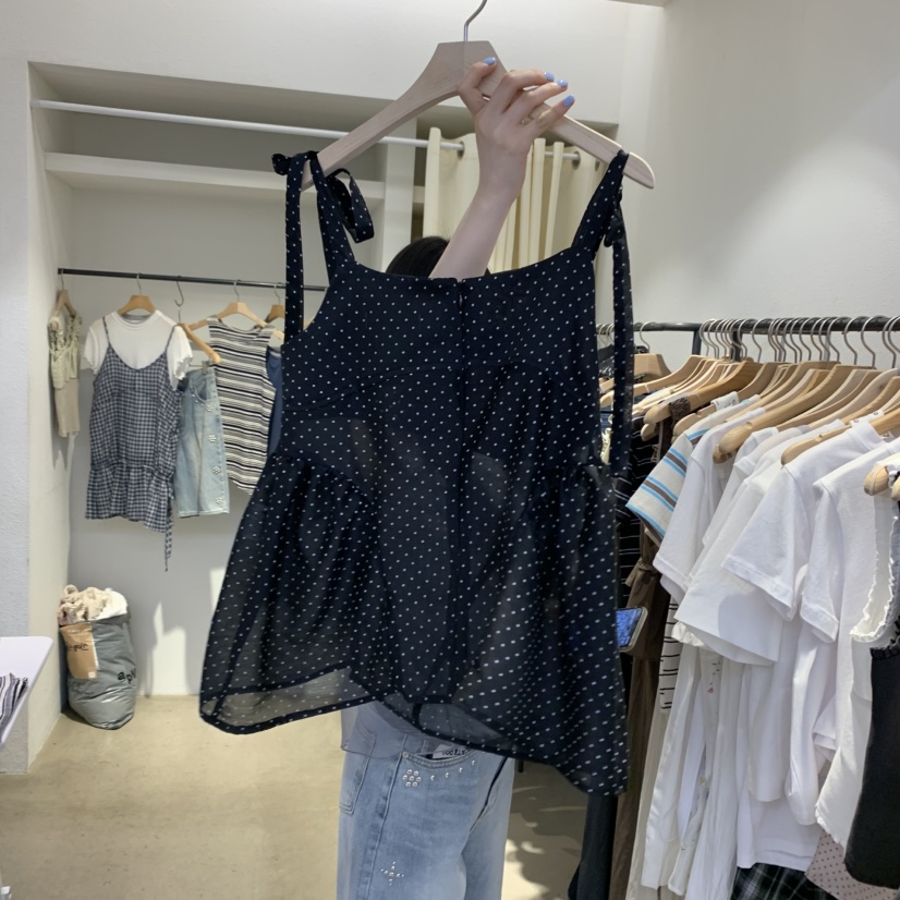 IR BIEN韓國直郵㊣東大門實拍女裝新品熱賣25春夏吊帶背心緊身ir bien-A吊帶/背心