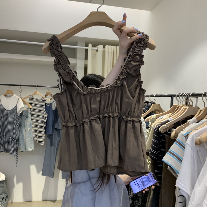 IR BIEN韓國㊣直郵東大門代購女裝新品休閑時尚25春夏吊帶背心ir bien-A吊帶/背心