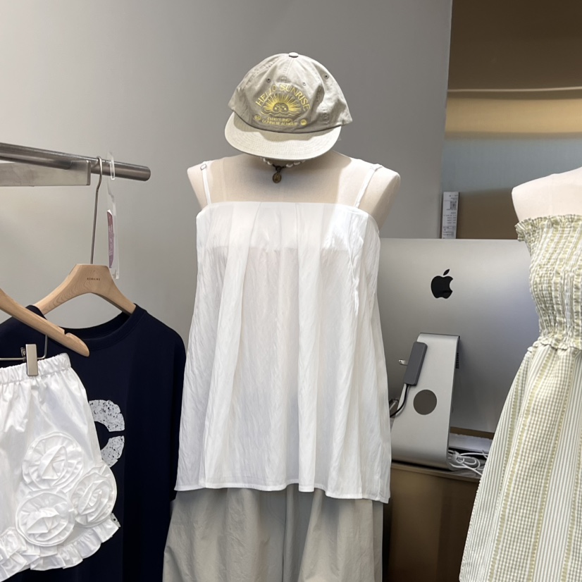 ROMAINE韓國㊣直郵東大門代購女裝新品人氣25春夏時尚吊帶背心ROMAINE吊帶/背心圖色2