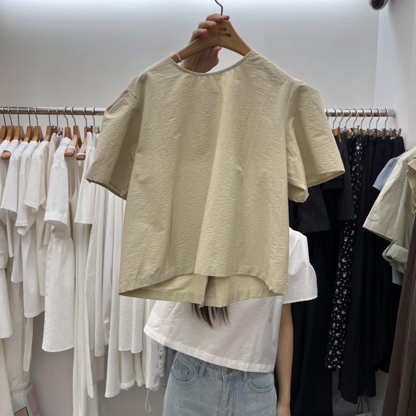 DRESS ROOM韓國直郵㊣女裝新款推薦休閑人氣襯衫蕾絲衫棉質DRESS ROOM襯衫/蕾絲衫