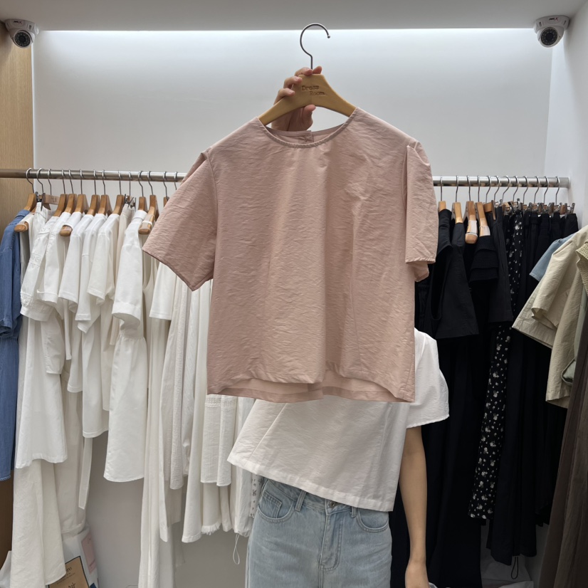 DRESS ROOM韓國直郵㊣女裝新款推薦休閑人氣襯衫蕾絲衫棉質DRESS ROOM襯衫/蕾絲衫圖色3