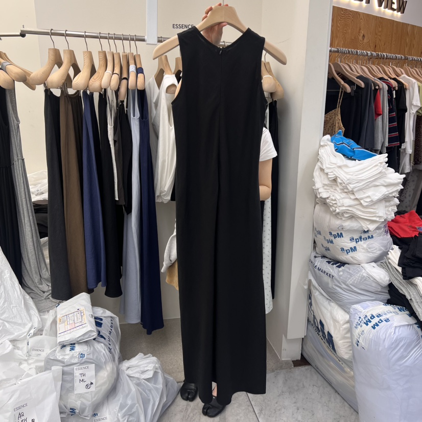 ESSENCE韓國直郵㊣東大門實拍女裝新款休閑推薦人氣連衣裙亞麻ESSENCE連衣裙