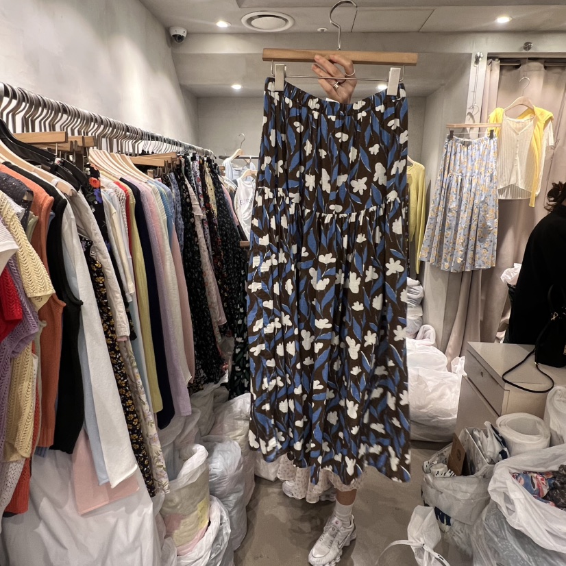 LOGROAD直郵韓國代購㊣女裝新品推薦時尚人氣熱賣半身裙中短裙LOG ROAD半身裙/中短裙