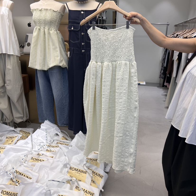 ROMAINE直郵韓國代購㊣女裝新款推薦人氣25春夏休閑時尚連衣裙ROMAINE連衣裙