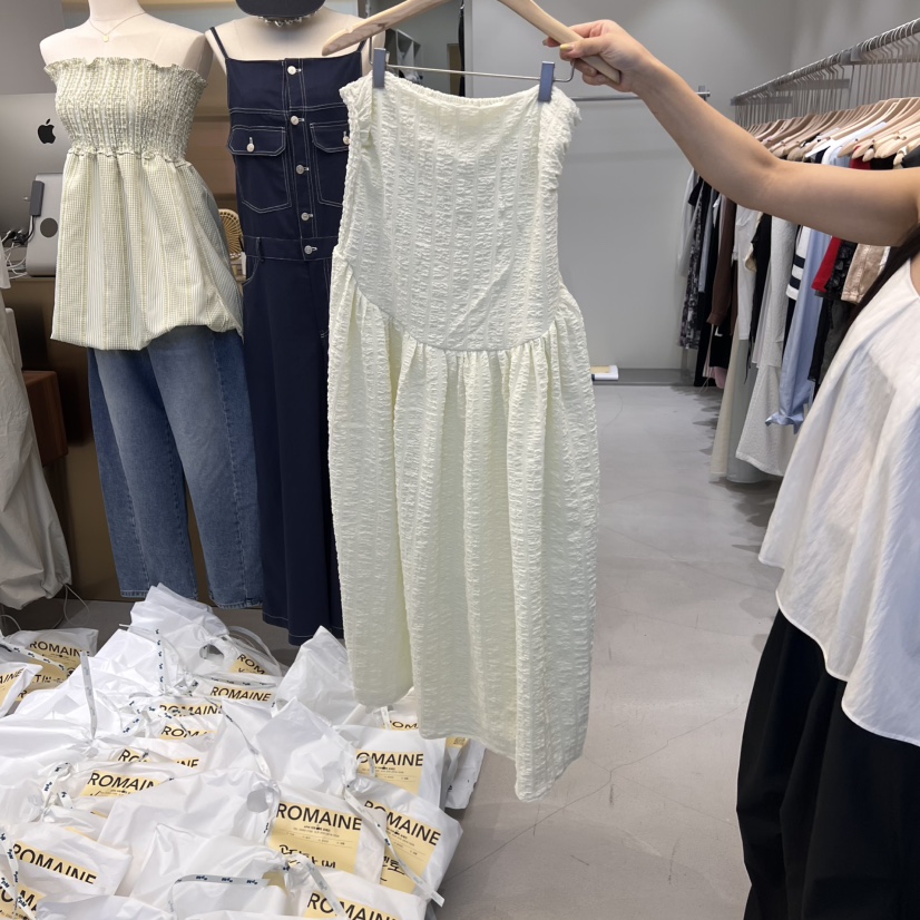 ROMAINE直郵韓國代購㊣女裝新款推薦人氣25春夏休閑時尚連衣裙ROMAINE連衣裙
