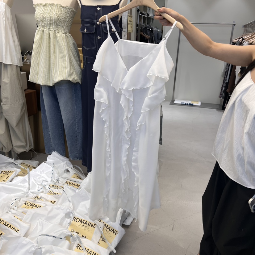 ROMAINE韓國㊣直郵東大門代購女裝新品推薦人氣休閑25春夏連衣裙ROMAINE連衣裙
