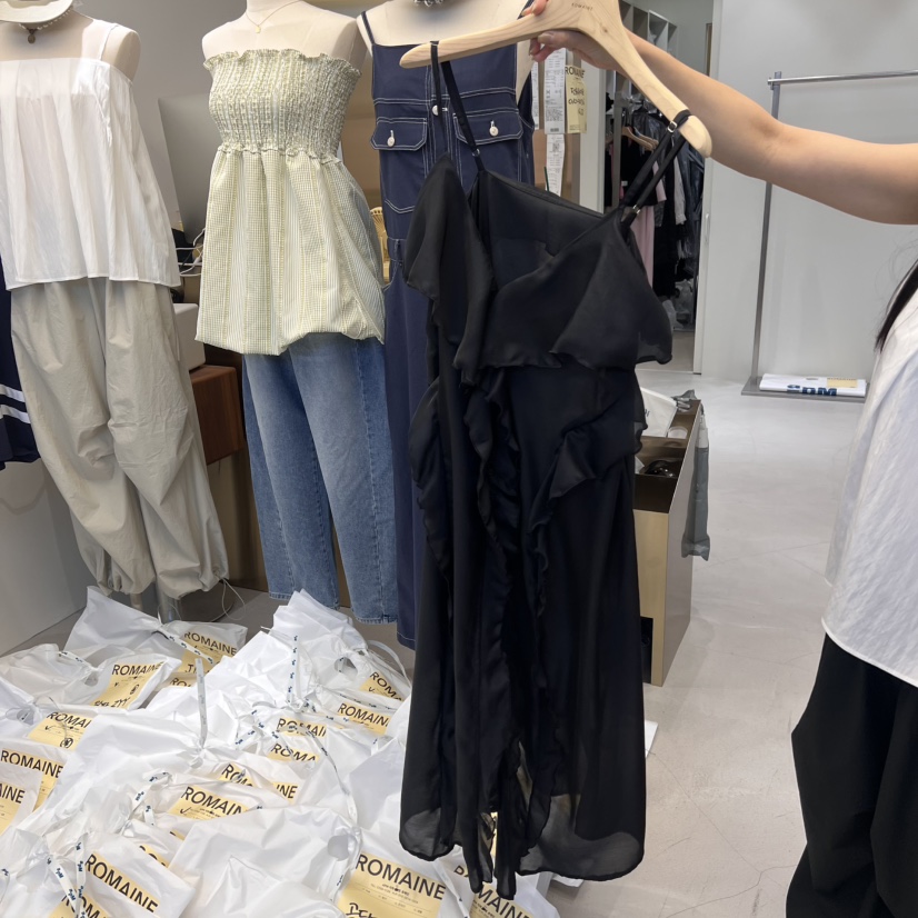 ROMAINE韓國㊣直郵東大門代購女裝新品推薦人氣休閑25春夏連衣裙ROMAINE連衣裙圖色2