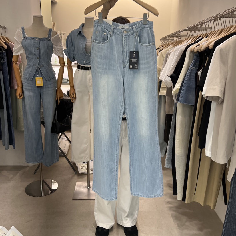 PHILO直郵韓國代購㊣女裝新品25春夏時尚休閑人氣熱賣牛仔褲PHILO牛仔褲圖色2