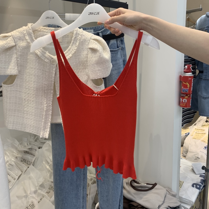 RUMIRU/AWEAR韓國直郵㊣東大門實拍女裝新品人氣時尚吊帶背心awear/RUMIRU吊帶/背心