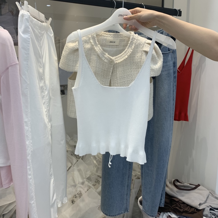 RUMIRU/AWEAR韓國直郵㊣東大門實拍女裝新品人氣時尚吊帶背心awear/RUMIRU吊帶/背心圖色2