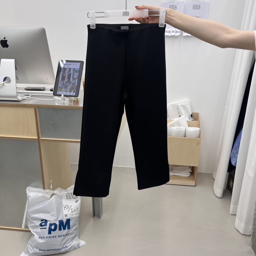 STAINLESS韓國㊣直郵東大門代購女裝新品25春夏打底褲鯊魚褲STAINLESS打底褲/鯊魚褲圖色2
