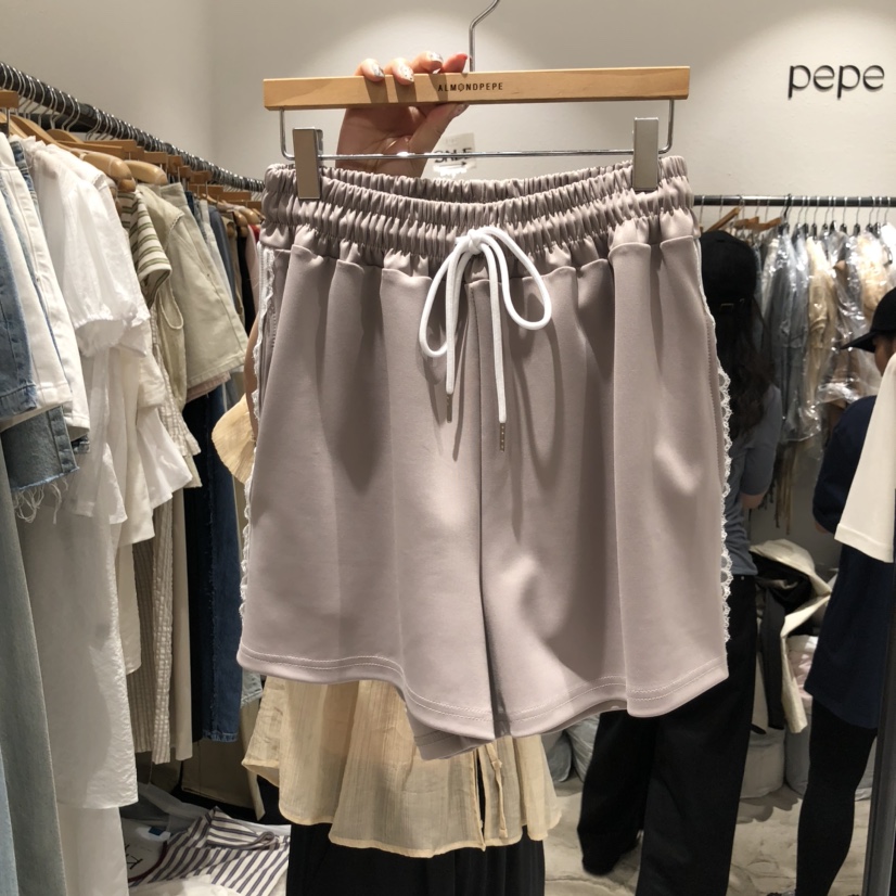 ALMOND PEPE韓國㊣直郵東大門代購女裝新款休閑熱賣時尚短褲ALMOND PEPE短褲圖色1