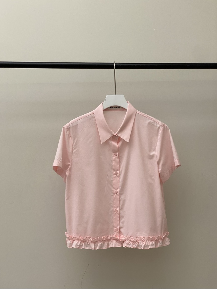 MUCH MORE直郵韓國代購㊣女裝新款時尚推薦25春夏襯衫蕾絲衫MUCH MORE襯衫/蕾絲衫圖色2