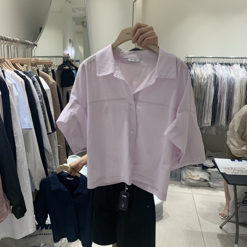 NAVYBURST韓國直郵㊣女裝新品25春夏熱賣人氣時尚襯衫蕾絲衫NAVY BURST襯衫/蕾絲衫圖色2