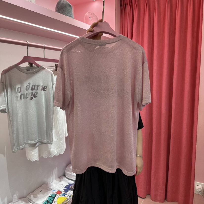 LOVE PINK韓國直郵㊣女裝新品熱賣推薦人氣時尚休閑25春夏T恤LOVE PINKT恤
