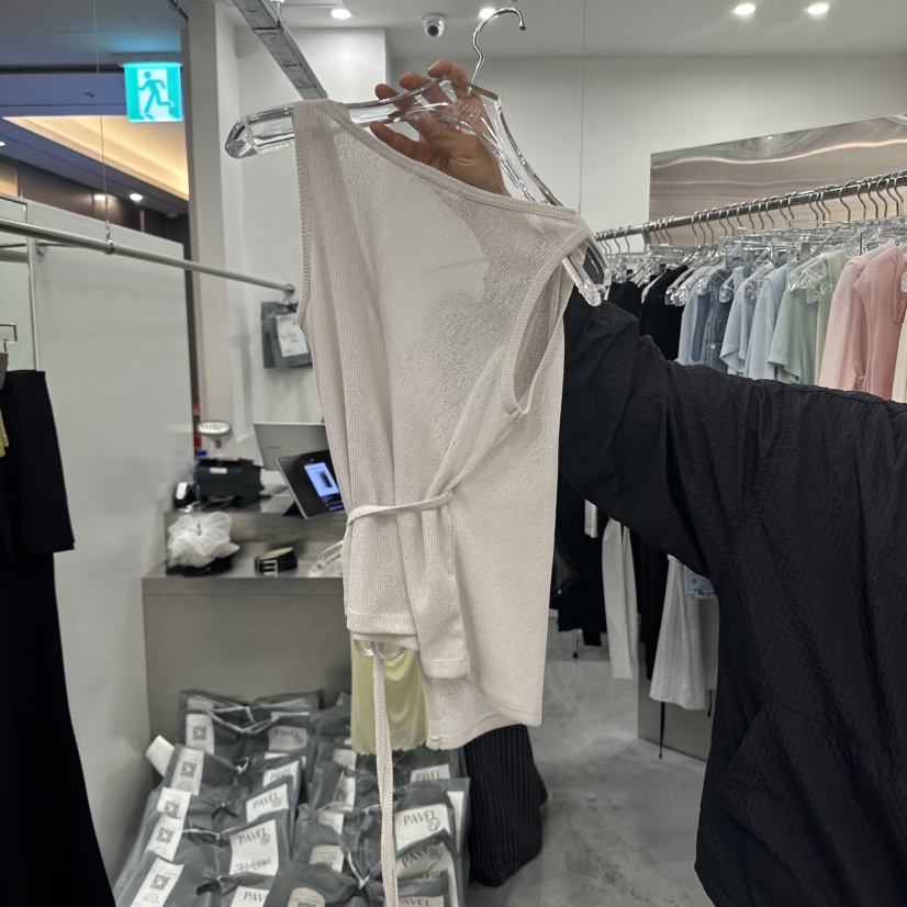 PAVEL韓國直郵㊣女裝新品推薦25春夏熱賣人氣休閑時尚吊帶背心PAVEL吊帶/背心