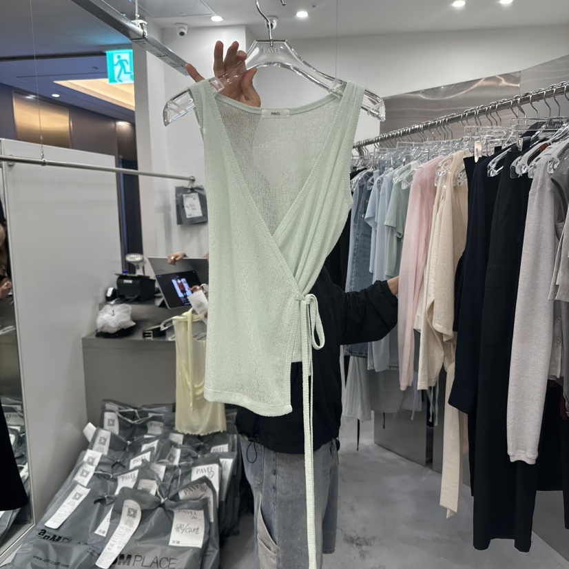 PAVEL韓國直郵㊣女裝新品推薦25春夏熱賣人氣休閑時尚吊帶背心PAVEL吊帶/背心圖色3