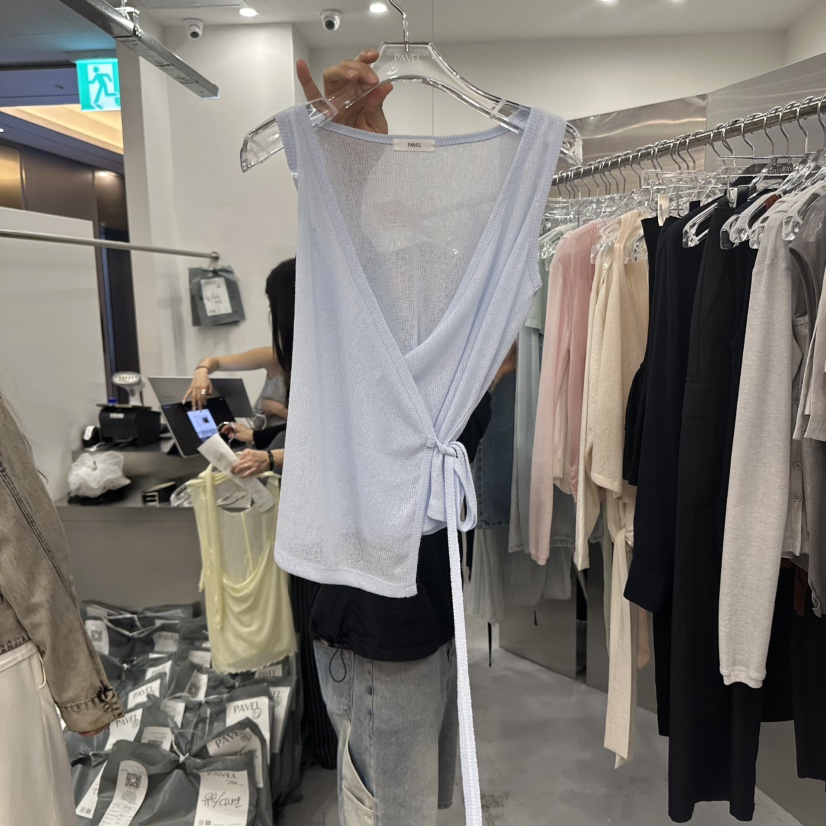 PAVEL韓國直郵㊣女裝新品推薦25春夏熱賣人氣休閑時尚吊帶背心PAVEL吊帶/背心圖色4