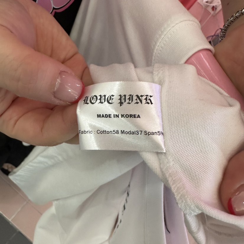 LOVE PINK韓國直郵㊣東大門實拍女裝新品推薦25春夏人氣T恤LOVE PINKT恤