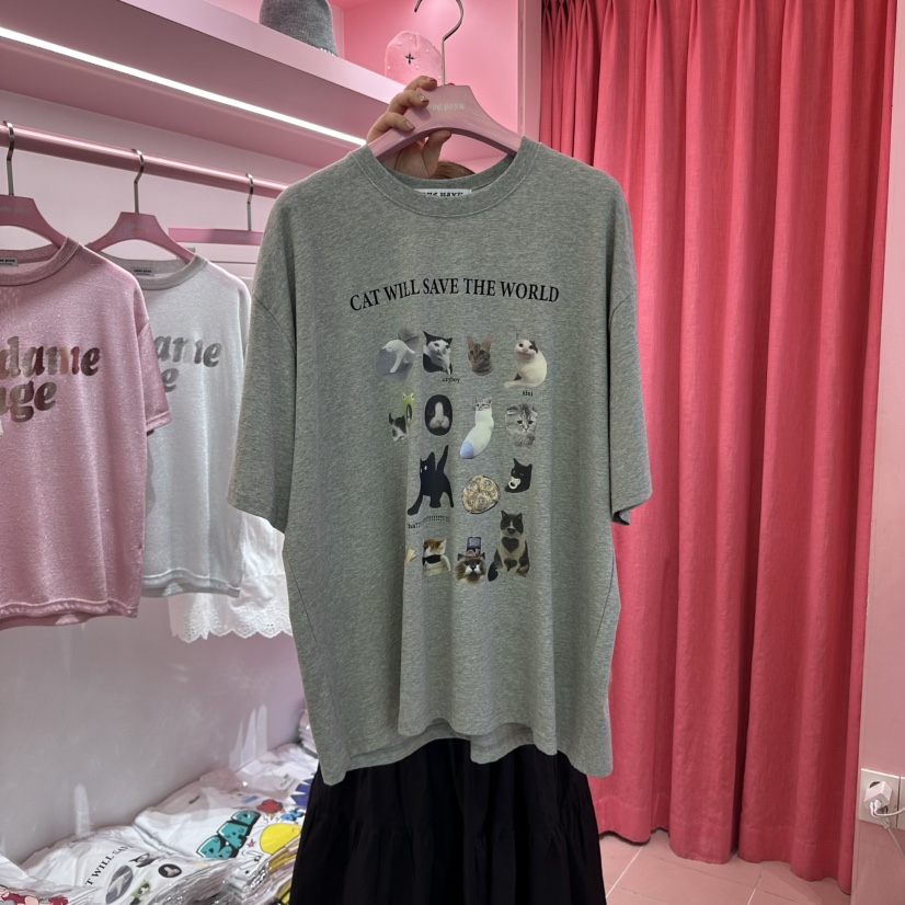 LOVE PINK韓國直郵㊣東大門實拍女裝新品推薦25春夏人氣T恤LOVE PINKT恤圖色2