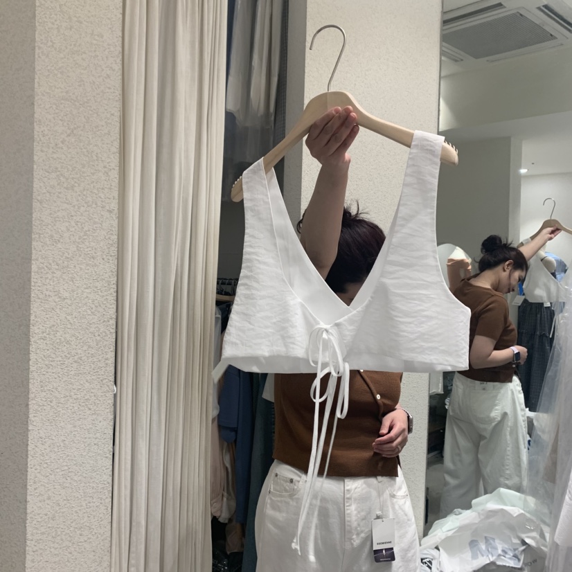 SSEMIENNE直郵韓國代購㊣女裝新品25春夏時尚休閑人氣吊帶背心SSEMIENNE吊帶/背心