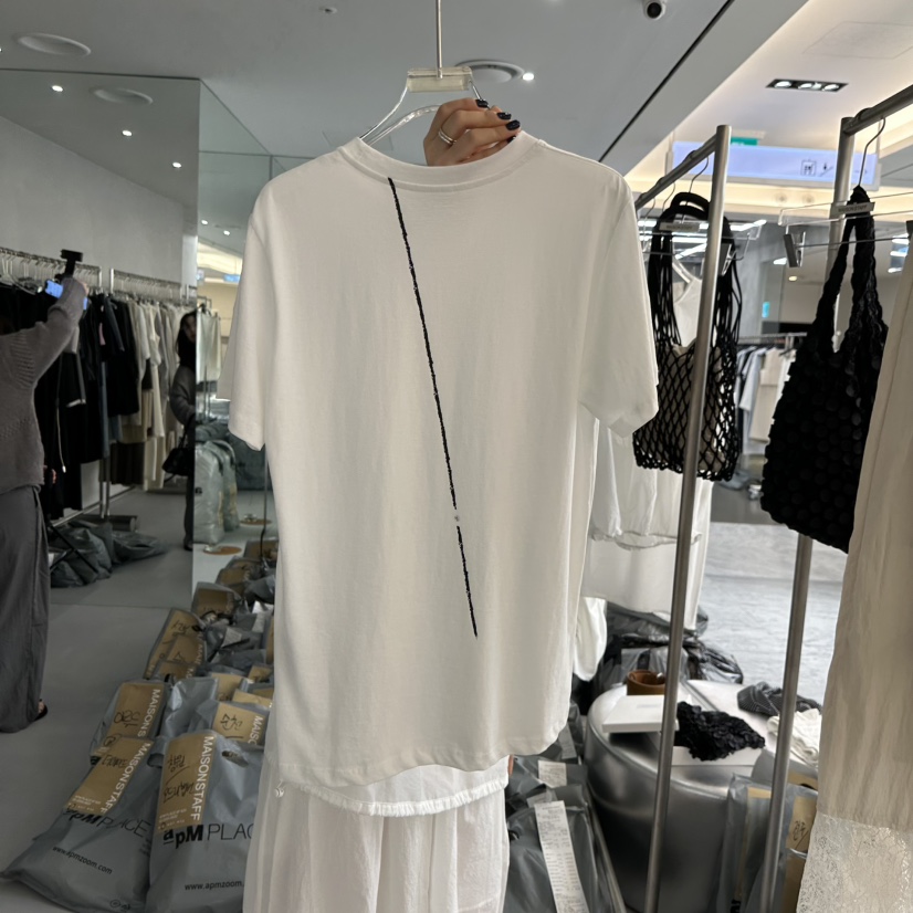 DOUBLE STANDARD/LE SMOKING/MAISONSTAFF韓國直郵㊣東大門實拍女裝新款25春夏T恤MAISONSTAFFT恤