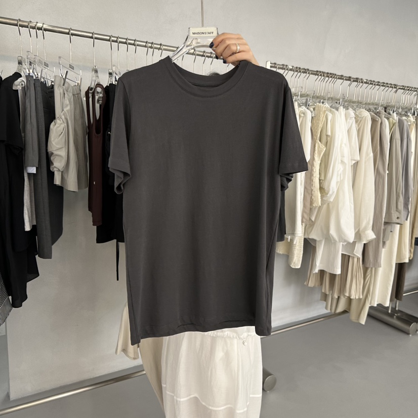 DOUBLE STANDARD/LE SMOKING/MAISONSTAFF韓國直郵㊣東大門實拍女裝新款25春夏T恤MAISONSTAFFT恤圖色2