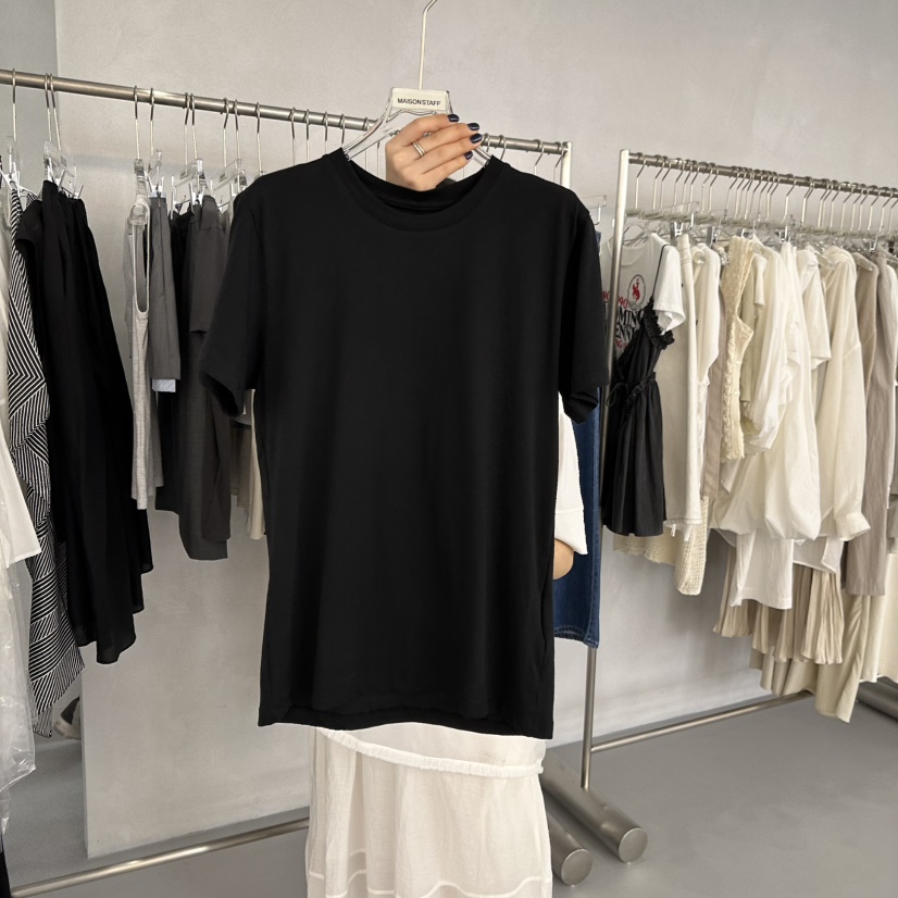 DOUBLE STANDARD/LE SMOKING/MAISONSTAFF韓國直郵㊣東大門實拍女裝新款25春夏T恤MAISONSTAFFT恤圖色3