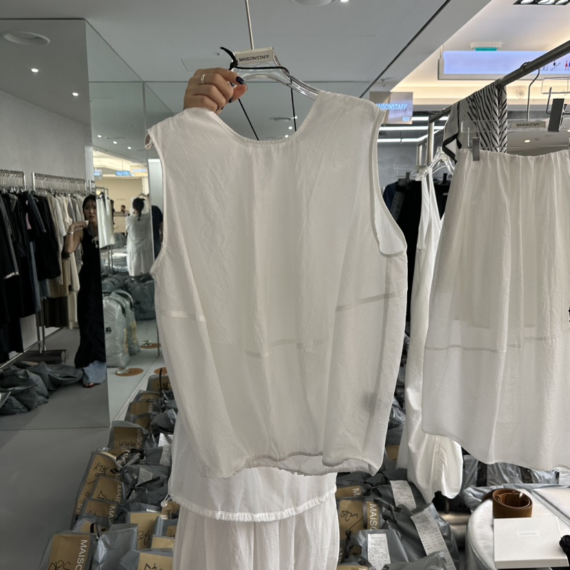DOUBLE STANDARD/LE SMOKING/MAISONSTAFF韓國直郵㊣女裝新品休閑吊帶背心MAISONSTAFF吊帶/背心