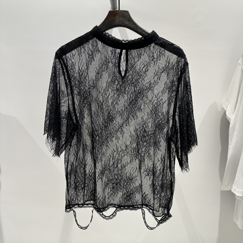 JANE BIRKIN直郵韓國代購㊣女裝新款休閑25春夏襯衫蕾絲衫JANE BIRKIN設計師品牌襯衫/蕾絲衫圖色2