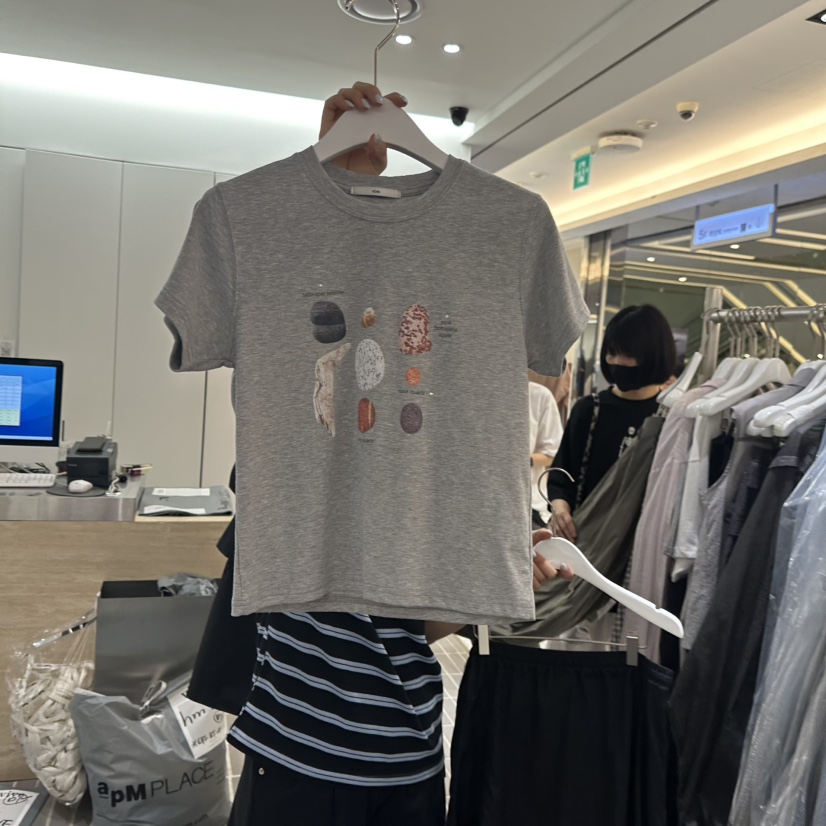 VIVE韓國直郵㊣女裝新款熱賣人氣時尚休閑25春夏推薦T恤VIVET恤圖色2