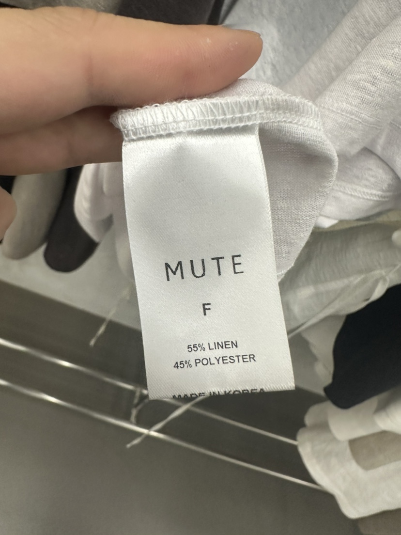 MUTE-P韓國直郵㊣女裝新款推薦25春夏時尚人氣熱賣休閑T恤MUTET恤